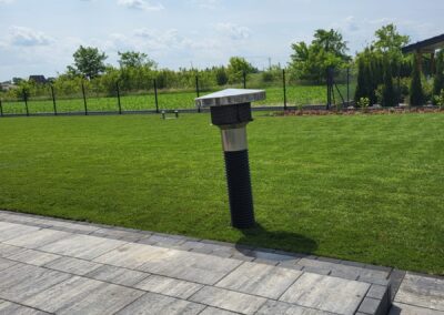 ogród przy domu jednorodzinnym trawnik z rolki Tomaszek Ogrody Toruń