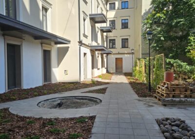 rewitalizacja podwórka na starówce Toruń moje podwórko Tomaszek Ogrody Toruń