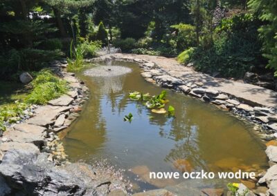 oczko wodne powiększenie przebudowa modernizacja Tomaszek Ogrody Toruń